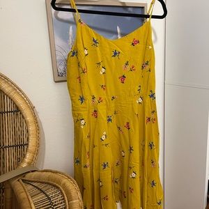 Yellow floral old navy dress